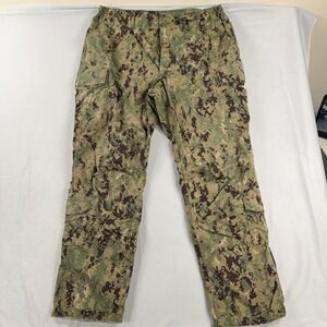 US Navy Trouser NWU Type III Digital Camo Cargo Pants Green Mens XL Long
